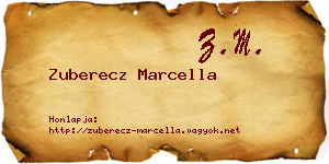 Zuberecz Marcella névjegykártya
